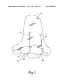 Device for fixing accessories in a motorcycle, in particular for a windshield diagram and image