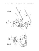 Device for fixing accessories in a motorcycle, in particular for a windshield diagram and image