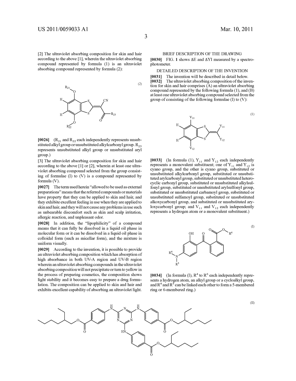 ULTRAVIOLET ABSORBING COMPOSITION - diagram, schematic, and image 05