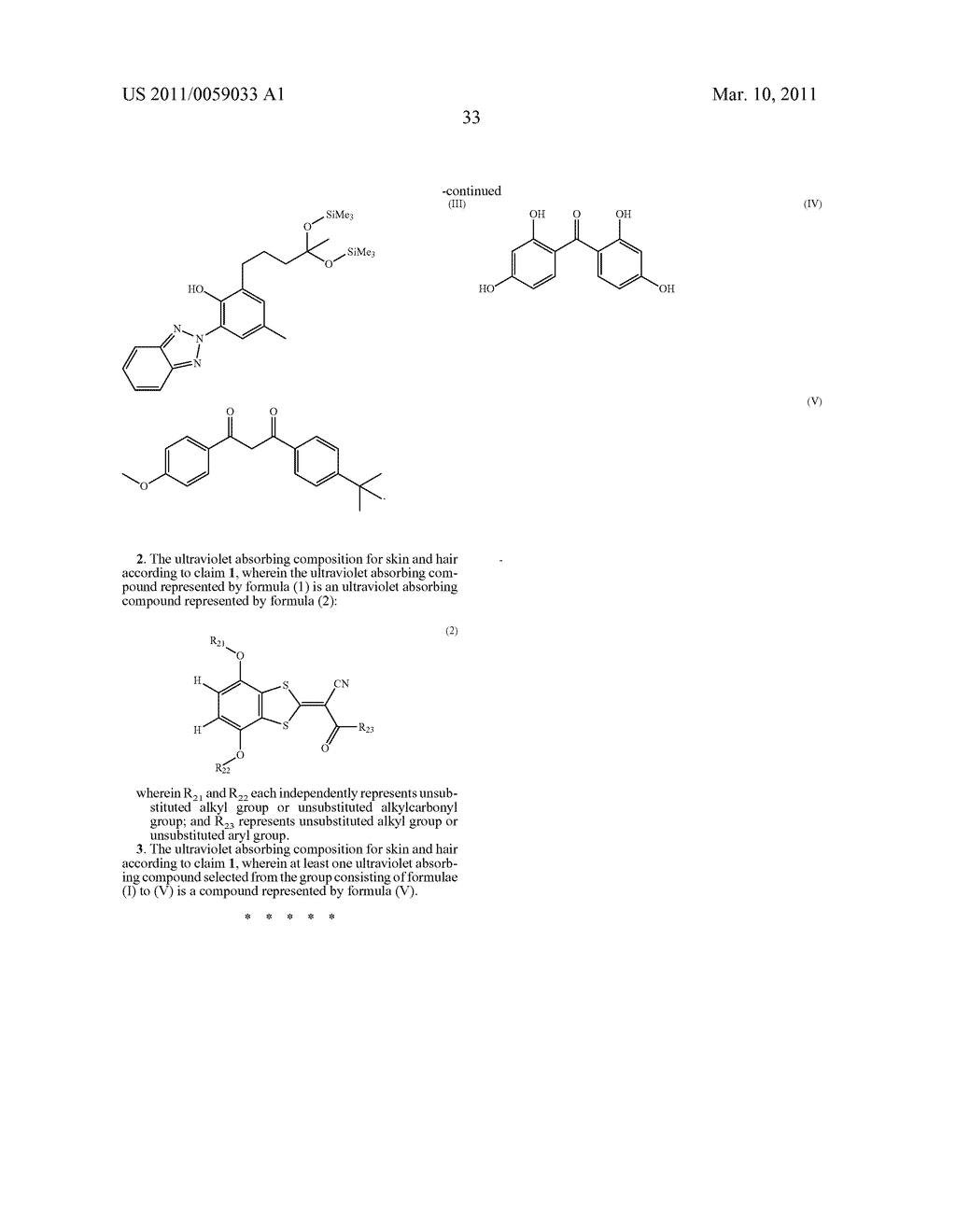 ULTRAVIOLET ABSORBING COMPOSITION - diagram, schematic, and image 35