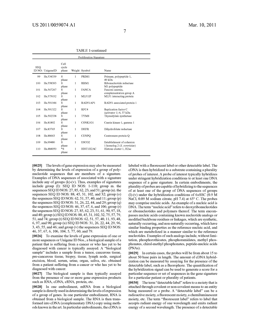 Knowledge-Based Proliferation Signatures and Methods of Use - diagram, schematic, and image 20