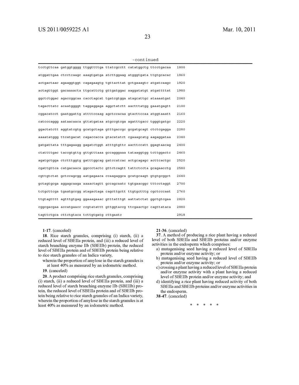 Rice and products thereof having starch with an increased proportion of amylose - diagram, schematic, and image 35