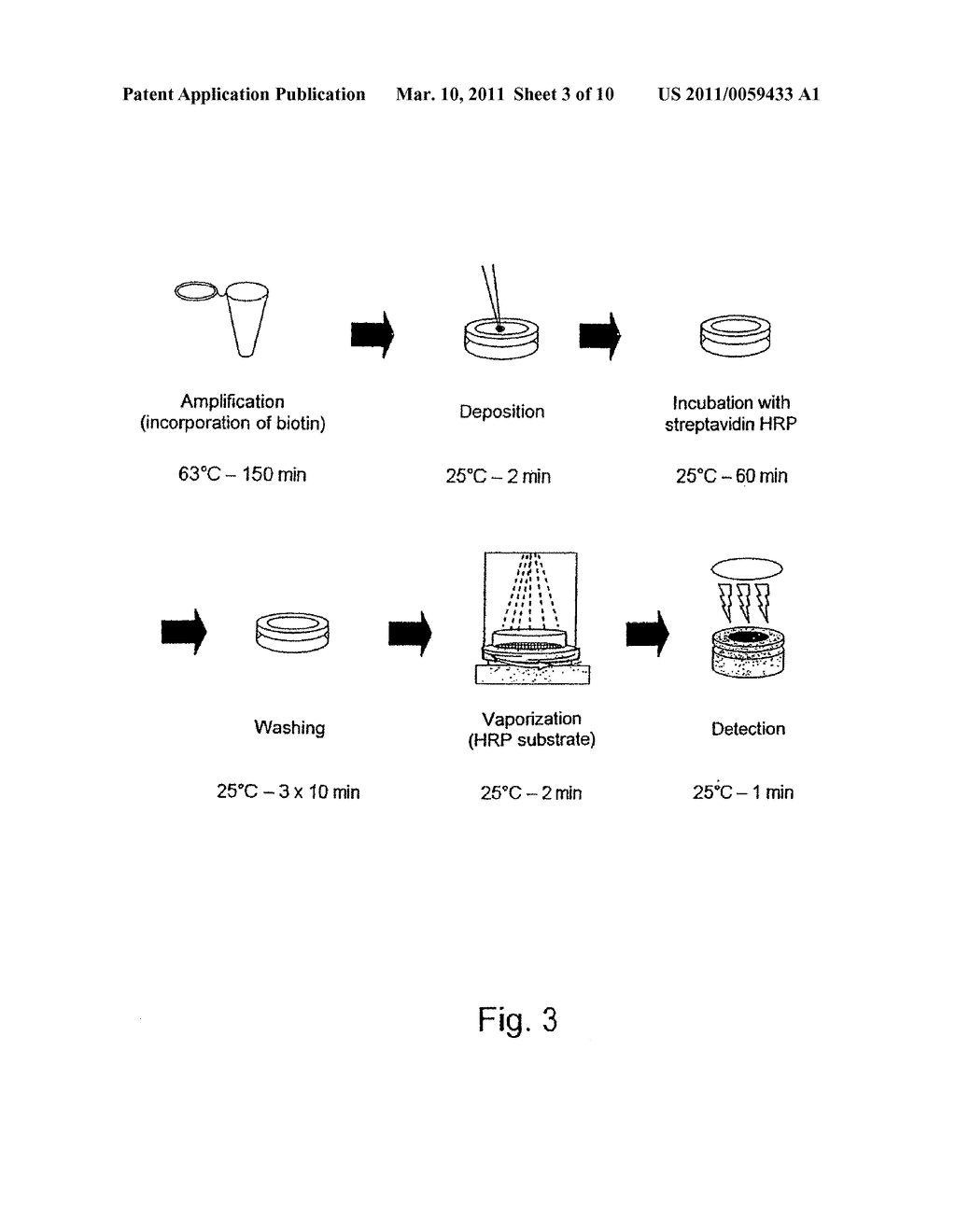 Method for the detection and characterization of microorganisms on a filter - diagram, schematic, and image 04