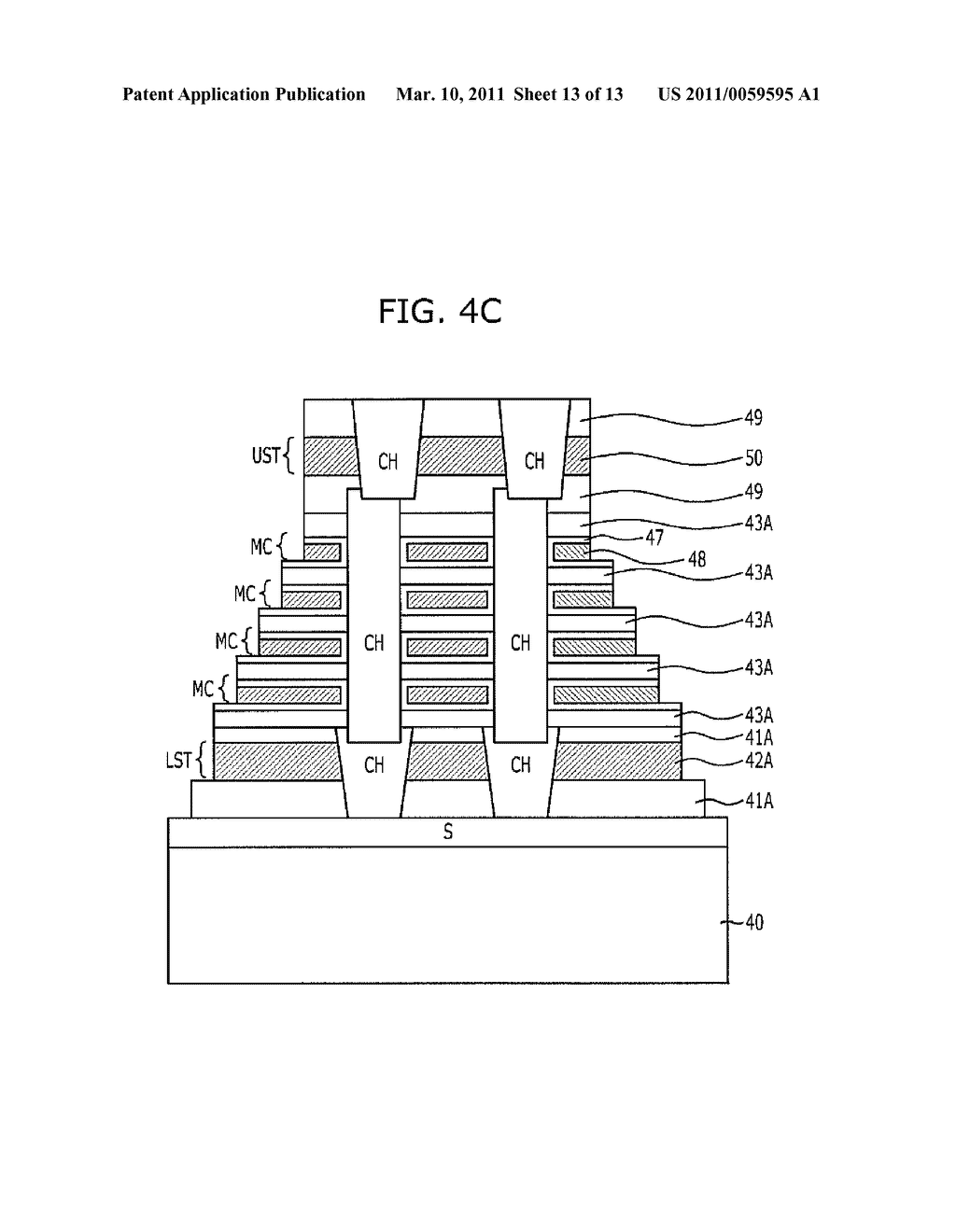 METHOD FOR FABRICATING VERTICAL CHANNEL TYPE NON-VOLATILE MEMORY DEVICE - diagram, schematic, and image 14