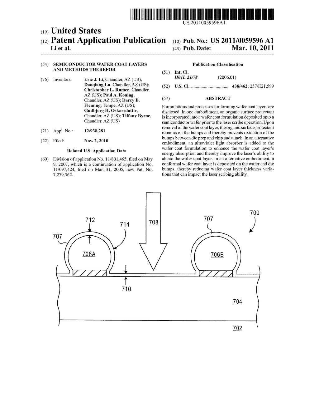 SEMICONDUCTOR WAFER COAT LAYERS AND METHODS THEREFOR - diagram, schematic, and image 01