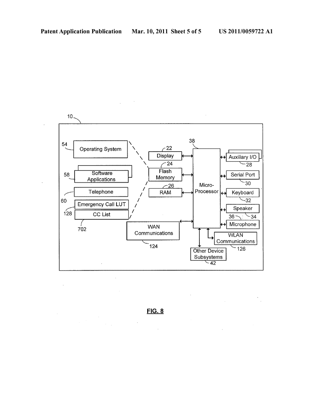 EMERGENCY NUMBER SELECTION FOR MOBILE COMMUNICATIONS DEVICE - diagram, schematic, and image 06