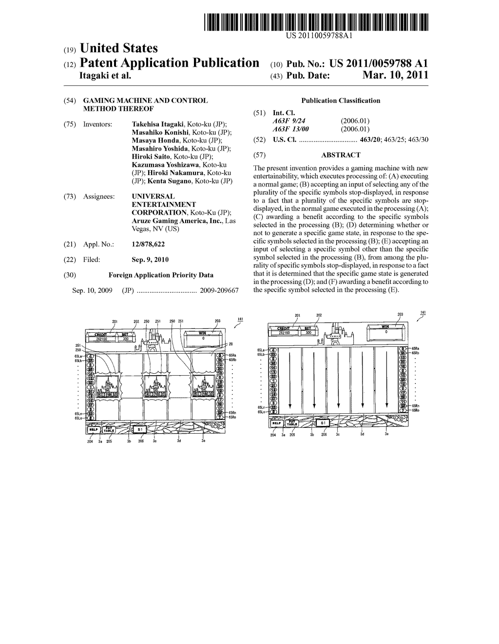 GAMING MACHINE AND CONTROL METHOD THEREOF - diagram, schematic, and image 01