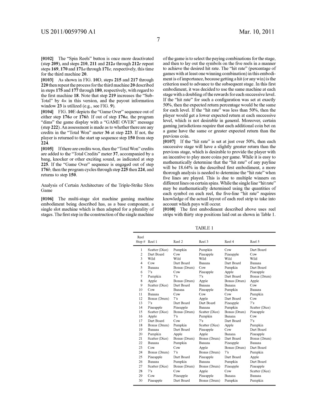 Multi-Stage Multi-Bet Game, Gaming Device, and Method - diagram, schematic, and image 43