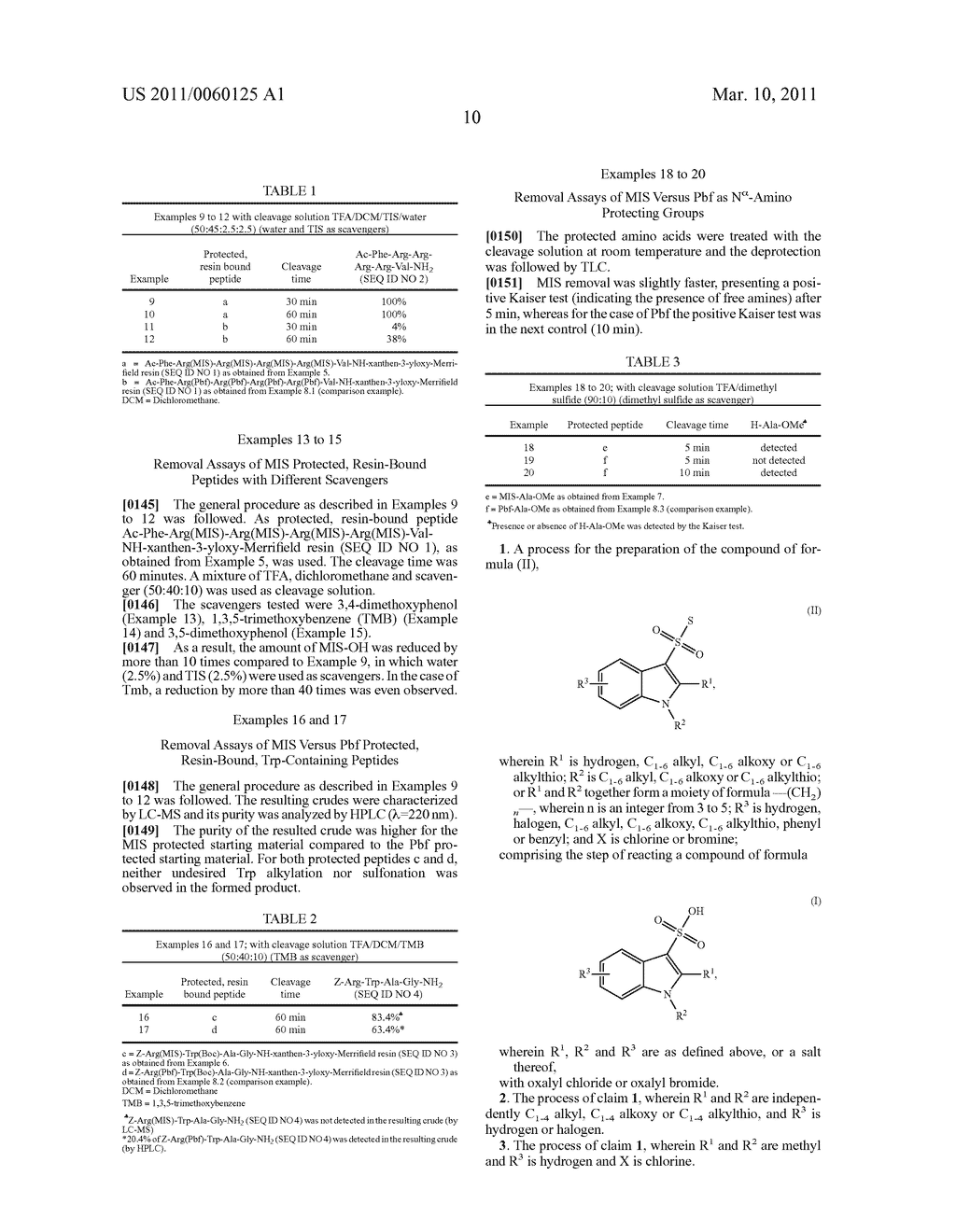 INDOLESULFONYL PROTECTING GROUPS FOR PROTECTION OF GUANIDINO AND AMINO GROUPS - diagram, schematic, and image 11