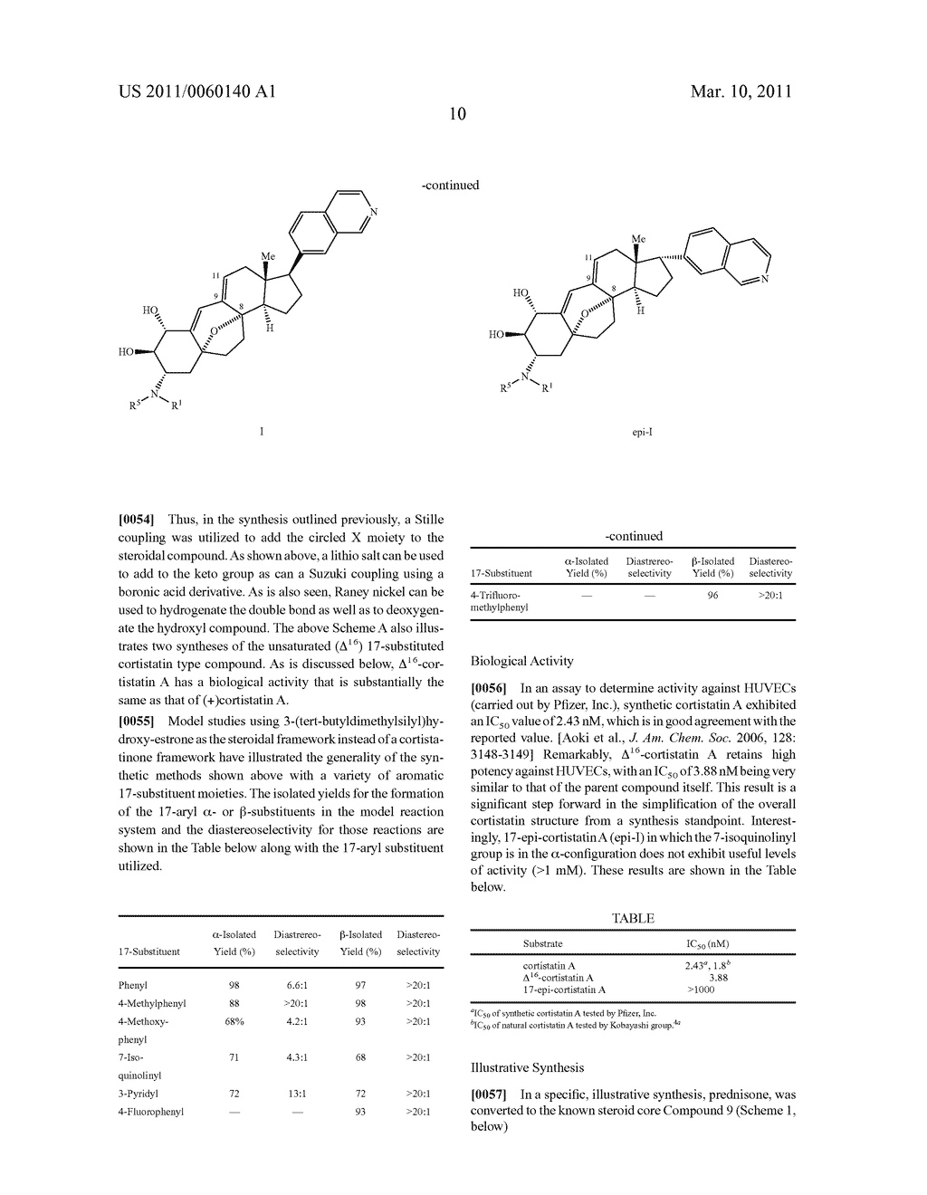 SYNTHESIS OF (+) CORTISTATIN A AND RELATED COMPOUNDS - diagram, schematic, and image 11