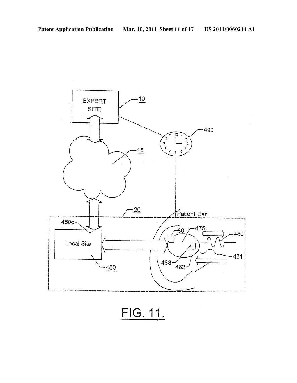 SYSTEMS, METHODS AND PRODUCTS FOR DIAGNOSTIC HEARING ASSESSMENTS DISTRIBUTED VIA THE USE OF A COMPUTER NETWORK - diagram, schematic, and image 12