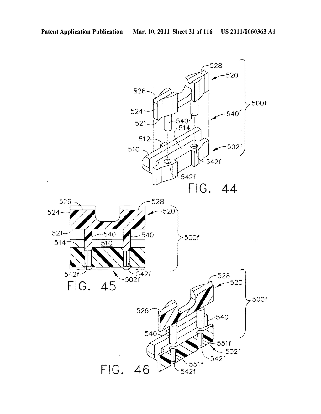 SURGICAL STAPLES HAVING COMPRESSIBLE OR CRUSHABLE MEMBERS FOR SECURING TISSUE THEREIN AND STAPLING INSTRUMENTS FOR DEPLOYING THE SAME - diagram, schematic, and image 32