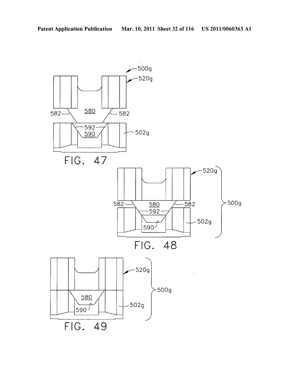 SURGICAL STAPLES HAVING COMPRESSIBLE OR CRUSHABLE MEMBERS FOR SECURING TISSUE THEREIN AND STAPLING INSTRUMENTS FOR DEPLOYING THE SAME - diagram, schematic, and image 33