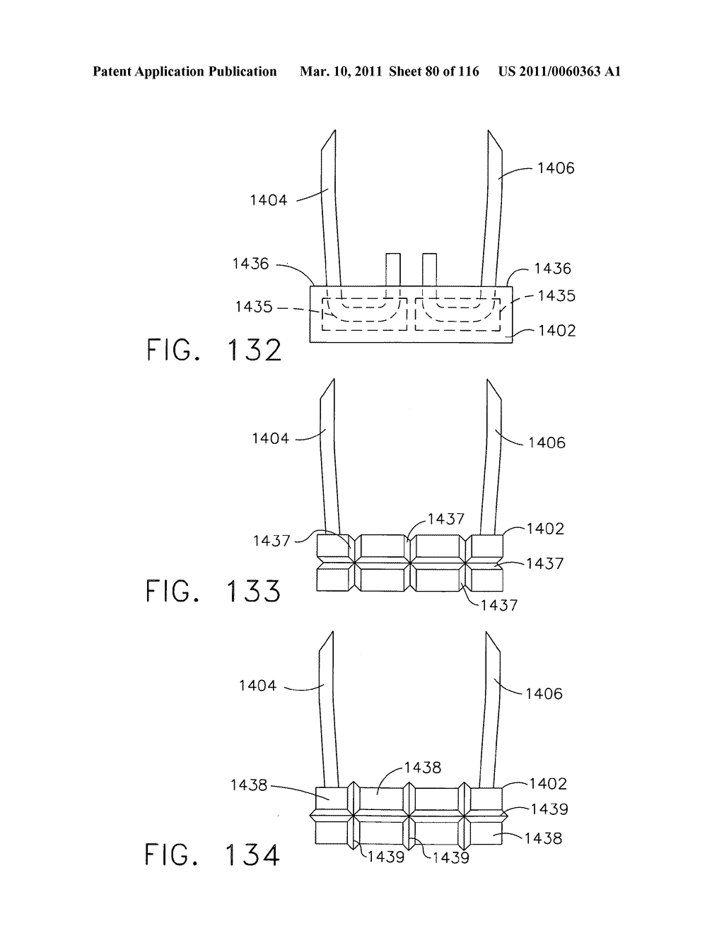 SURGICAL STAPLES HAVING COMPRESSIBLE OR CRUSHABLE MEMBERS FOR SECURING TISSUE THEREIN AND STAPLING INSTRUMENTS FOR DEPLOYING THE SAME - diagram, schematic, and image 81