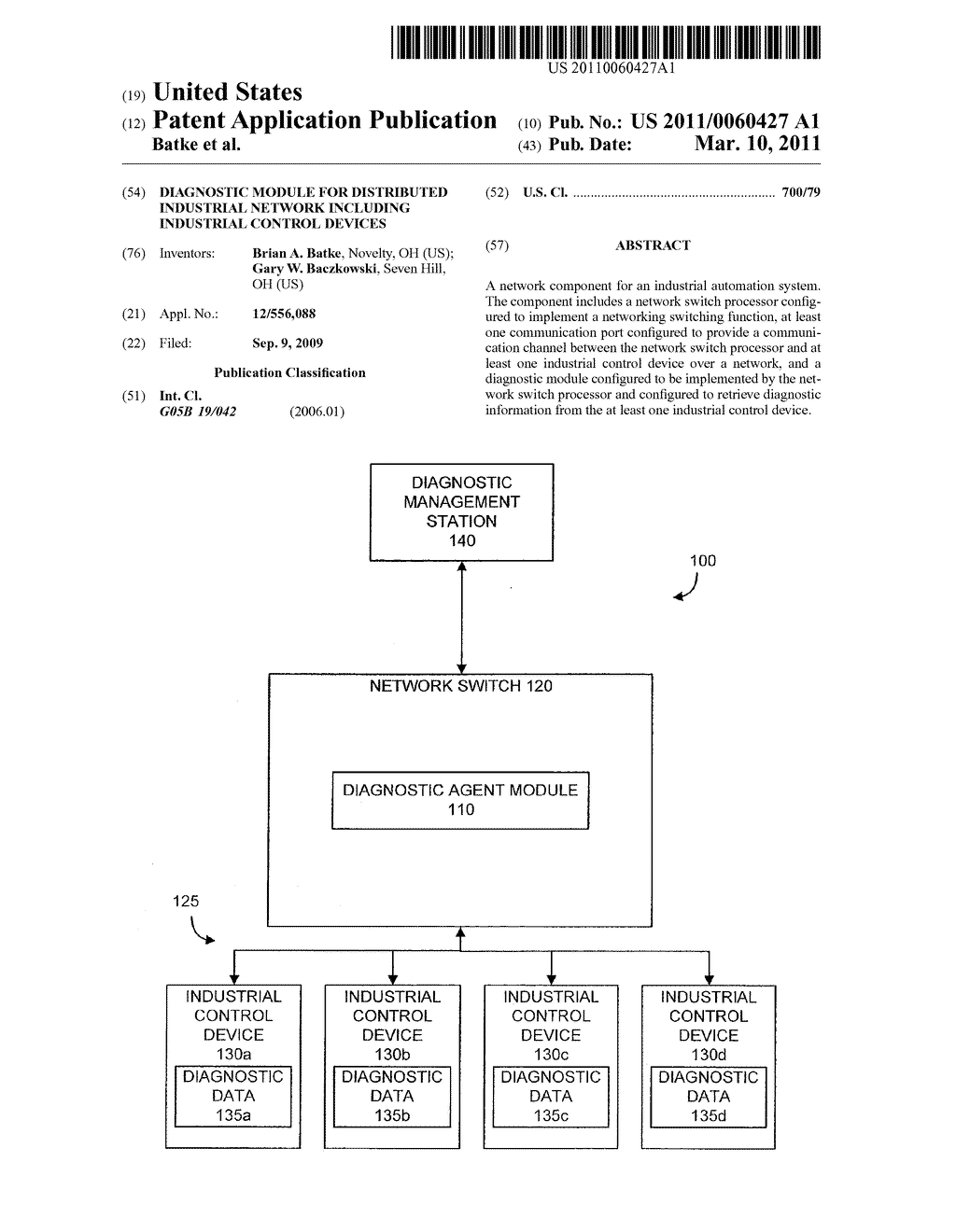 Diagnostic Module For Distributed Industrial Network Including Industrial Control Devices - diagram, schematic, and image 01