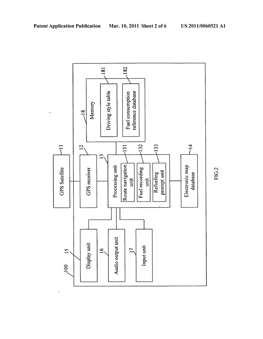 Portable navigation apparatus with refueling prompt function and method thereof - diagram, schematic, and image 03