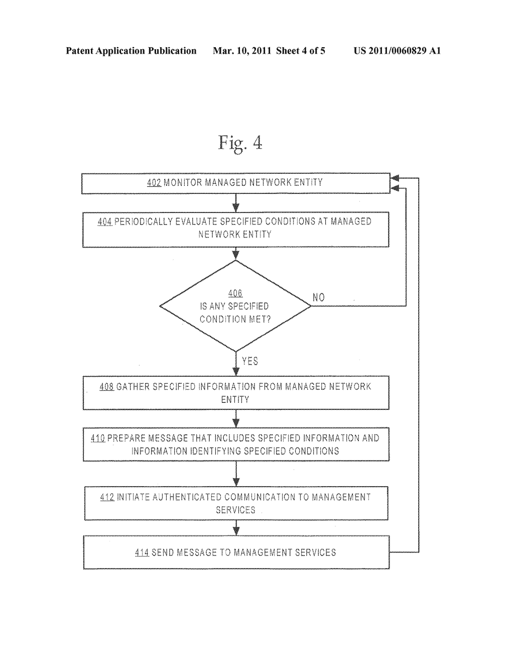 METHOD AND APPARATUS PROVIDING DEVICE-INITIATED NETWORK MANAGEMENT - diagram, schematic, and image 05