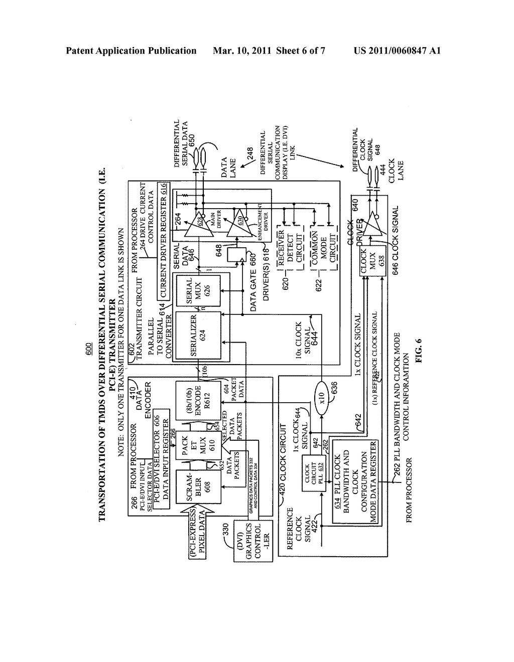 METHOD AND APPARATUS FOR TRANSPORTING AND INTEROPERATING TRANSITION MINIMIZED DIFFERENTIAL SIGNALING OVER DIFFERENTIAL SERIAL COMMUNICATION TRANSMITTERS - diagram, schematic, and image 07