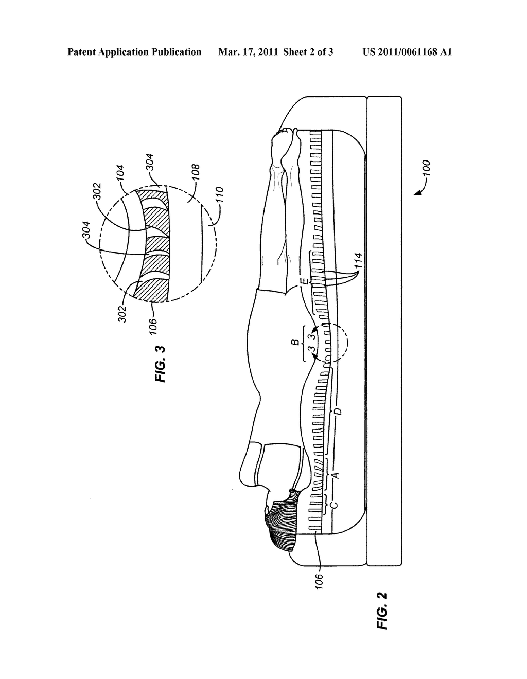 SLEEP SUPPORT SURFACE THAT INCLUDES A LAYER WITH LARGE DIAMETER CLEAVING - diagram, schematic, and image 03