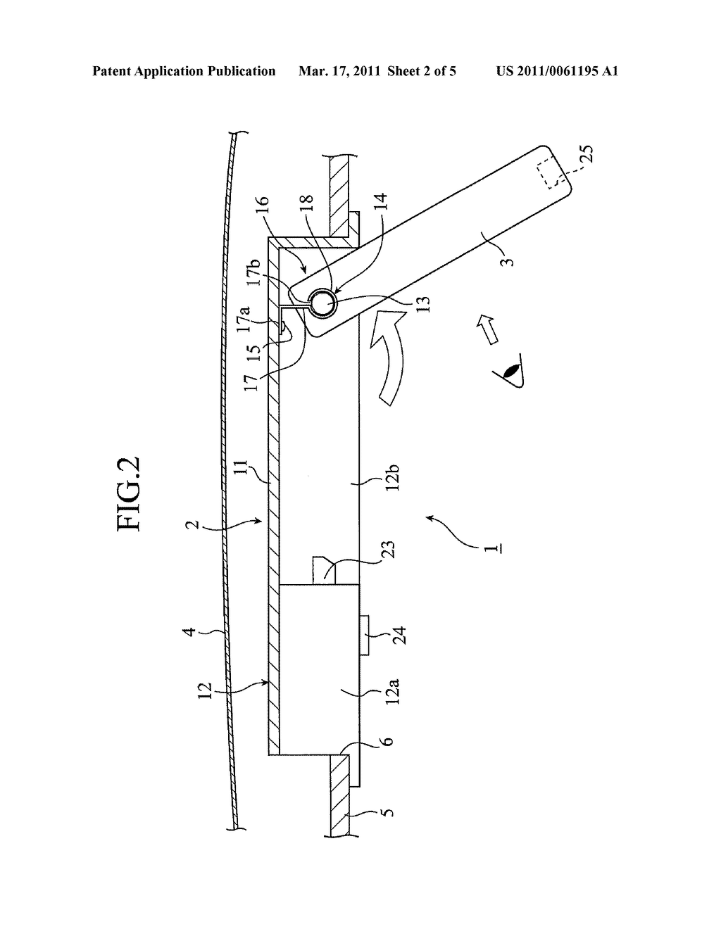 HINGE MECHANISM FOR DISPLAY DEVICE - diagram, schematic, and image 03