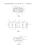 SLIDE LOCK FOR JOINING TWO ENDS OF A TEXTILE RIBBON diagram and image