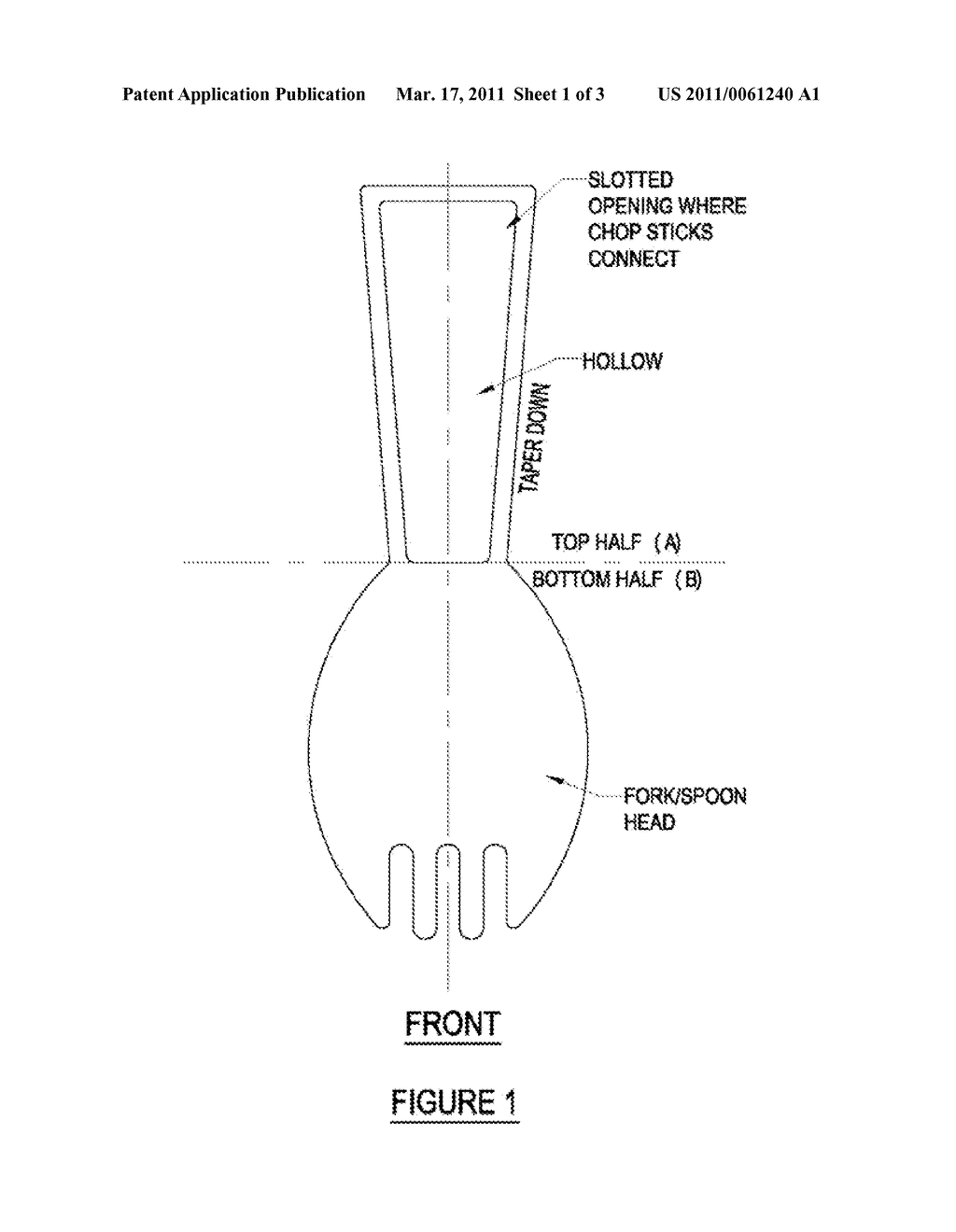 Utensil attachment to chopsticks - diagram, schematic, and image 02