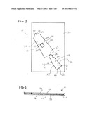 Easel display board with two-way integral foot diagram and image