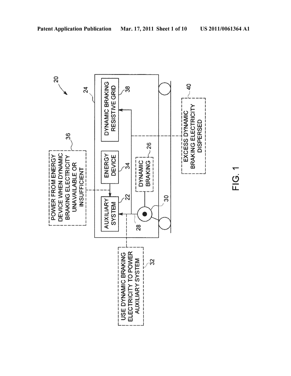 METHOD AND SYSTEM FOR UTILIZATION OF REGENERATIVE BRAKING ELECTRICAL ENERGY FOR OPERATING AUXILIARY SYSTEM IN AN OFF-HIGHWAY VEHICLE - diagram, schematic, and image 02