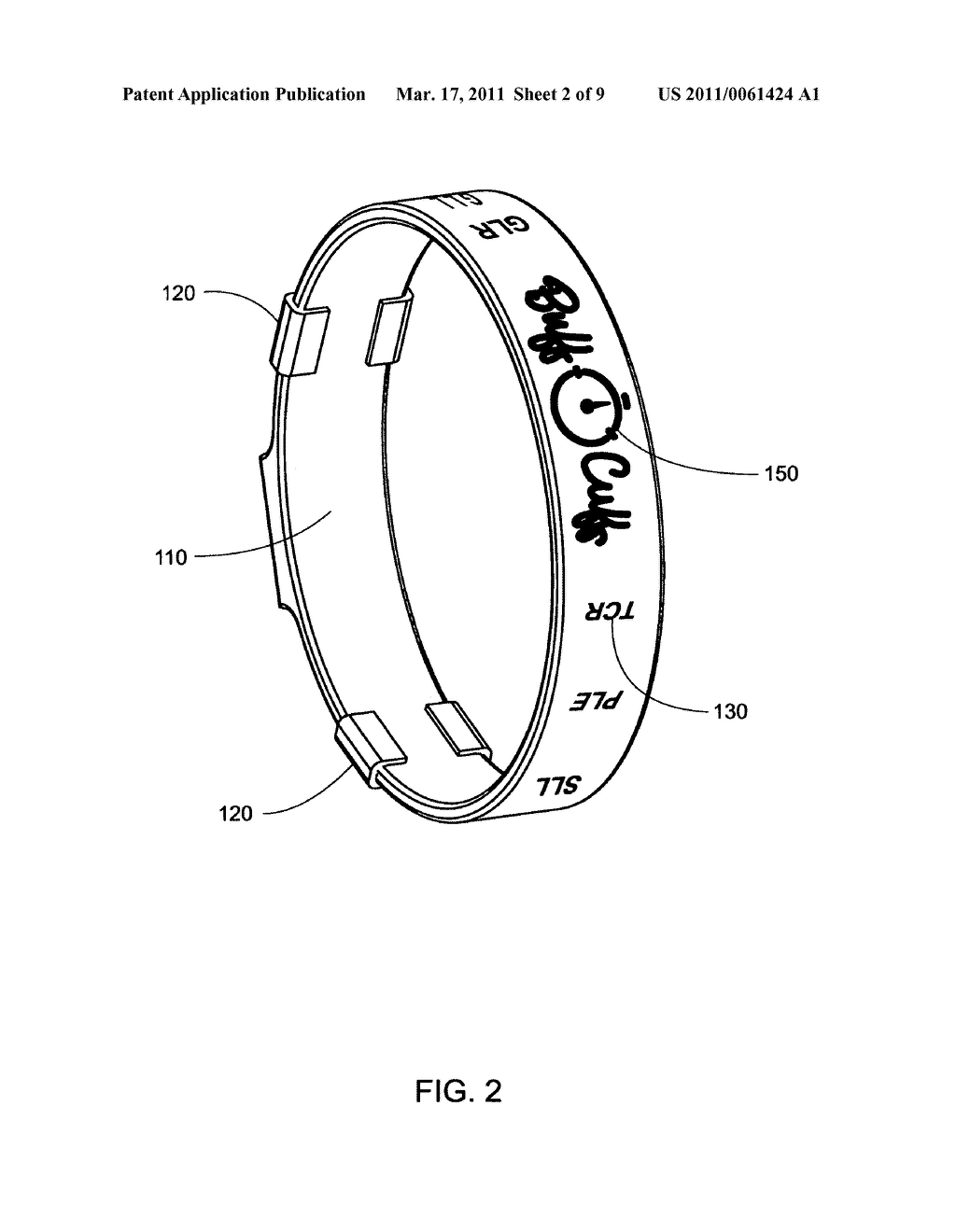 Fitness bracelet with Timer - diagram, schematic, and image 03