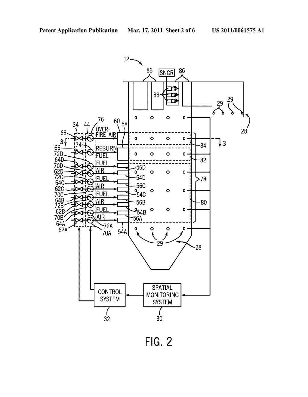 COMBUSTION CONTROL SYSTEM AND METHOD USING SPATIAL FEEDBACK AND ACOUSTIC FORCINGS OF JETS - diagram, schematic, and image 03