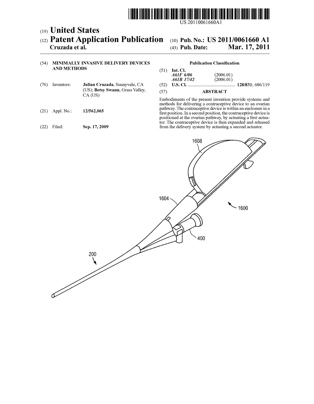 MINIMALLY INVASIVE DELIVERY DEVICES AND METHODS - diagram, schematic, and image 01