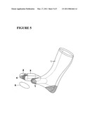 STOCKING FOR FEET WITH BUNIONS diagram and image