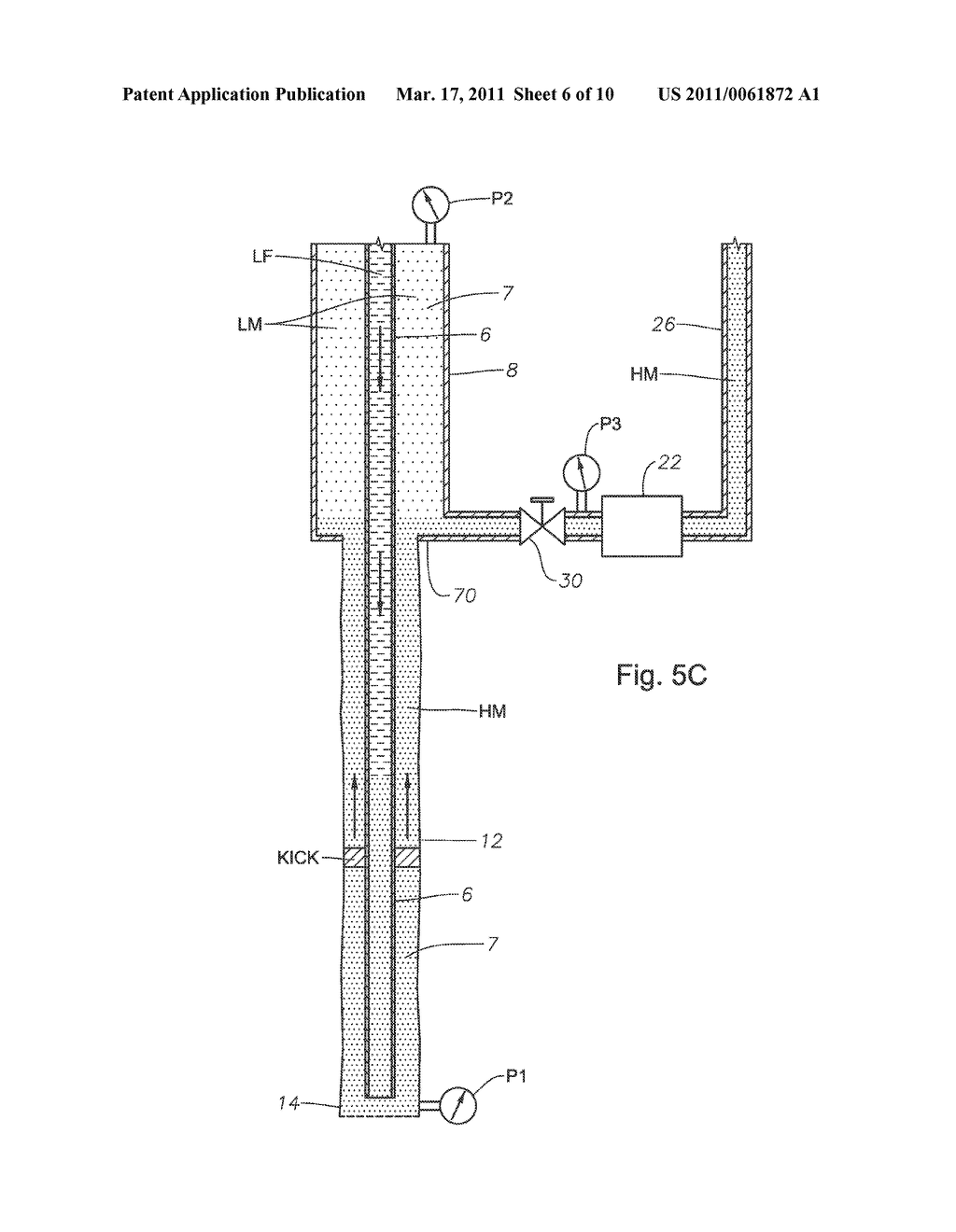 SYSTEMS AND METHODS FOR CIRCULATING OUT A WELL BORE INFLUX IN A DUAL GRADIENT ENVIRONMENT - diagram, schematic, and image 07