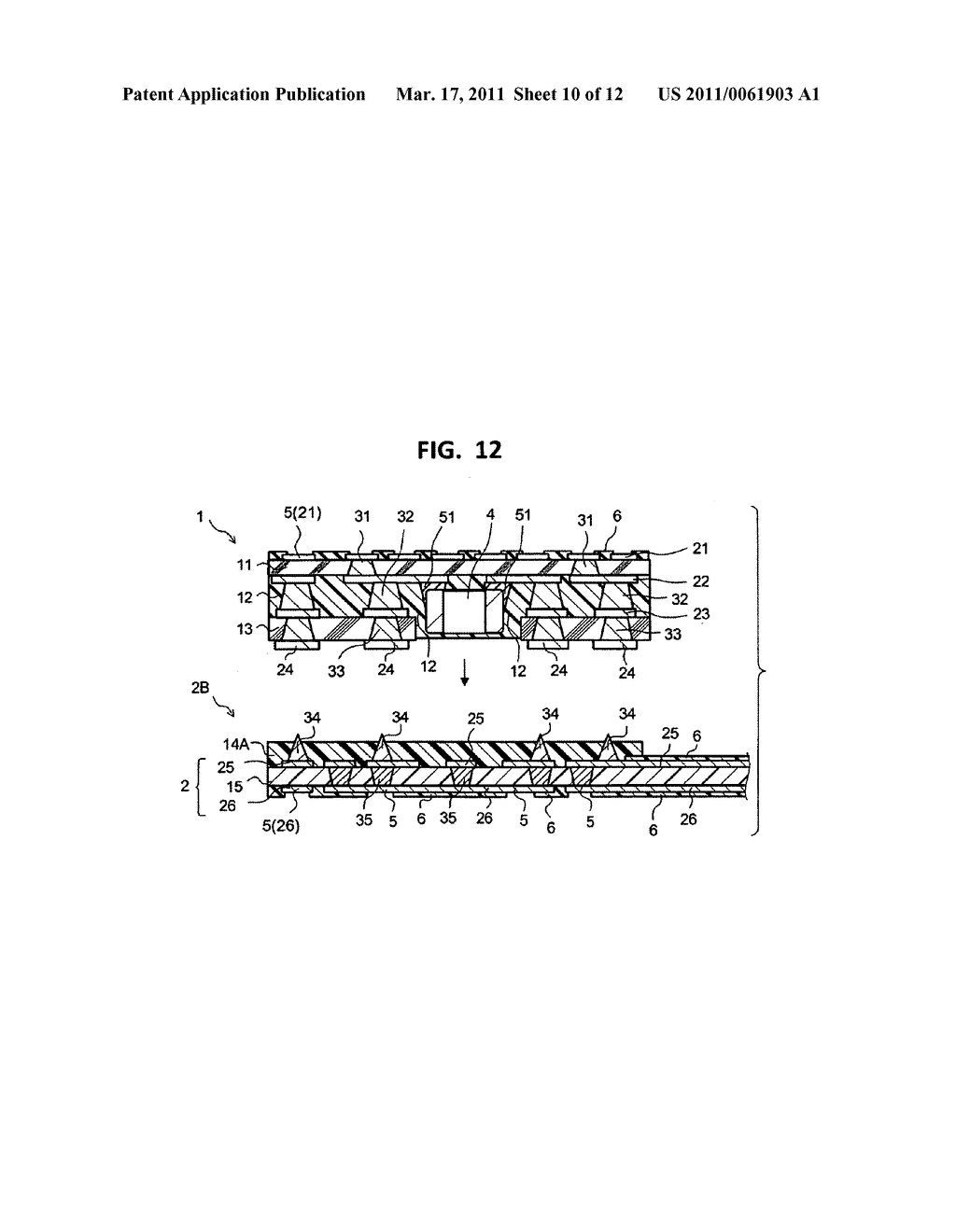 Multilayered printed wiring board and method for manufacturing the same - diagram, schematic, and image 11