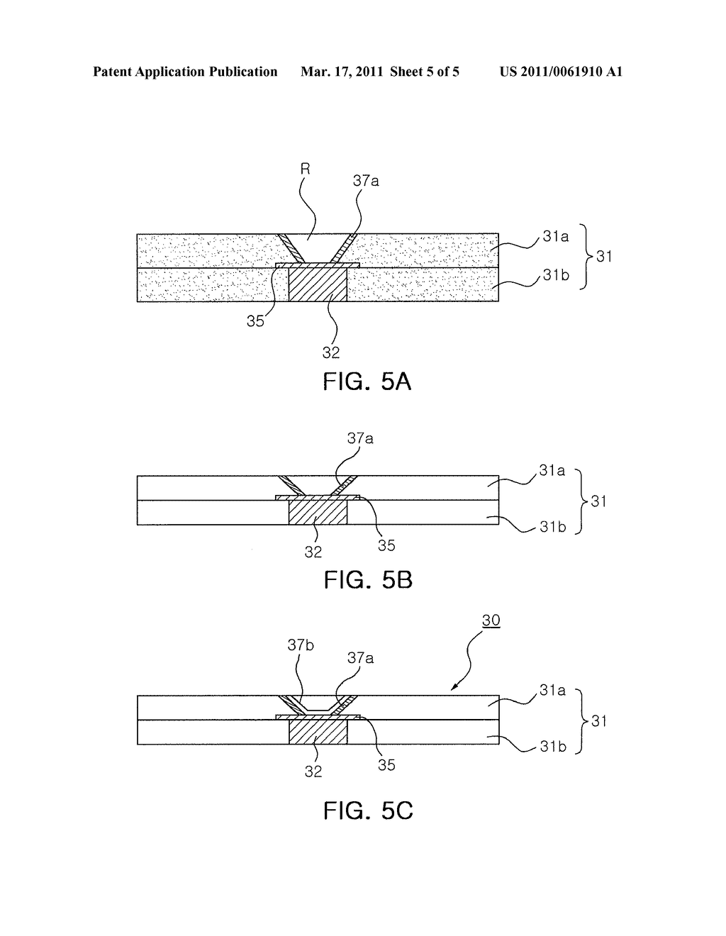 MULTI-LAYER CERAMIC CIRCUIT BOARD, METHOD OF MANUFACTURING THE SAME, AND ELECTRIC DEVICE MODULE USING THE SAME - diagram, schematic, and image 06
