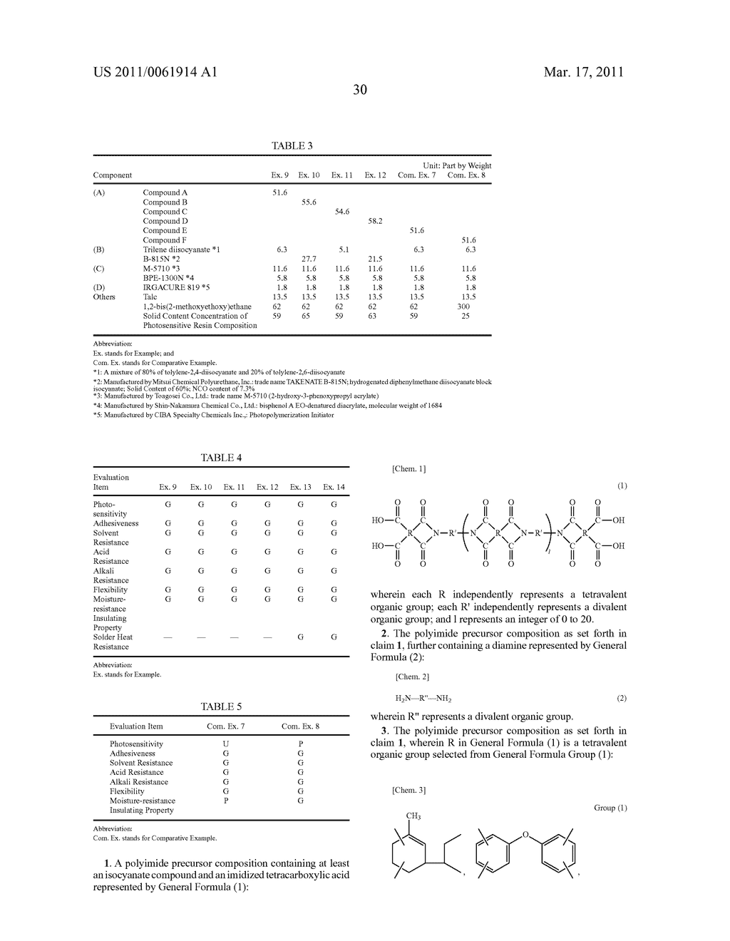 NOVEL POLYIMIDE PRECURSOR COMPOSITION, USE OF THE SAME, AND PRODUCTION METHOD OF THE SAME - diagram, schematic, and image 31