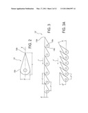 Side-flexing Conveyor Chain with Pivoting Slats and Related Methods diagram and image