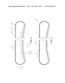 Side-flexing Conveyor Chain with Pivoting Slats and Related Methods diagram and image