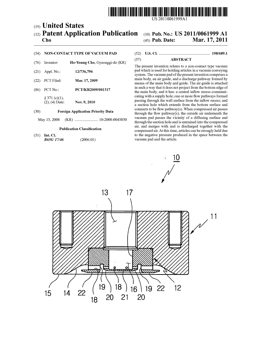 NON-CONTACT TYPE OF VACUUM PAD - diagram, schematic, and image 01