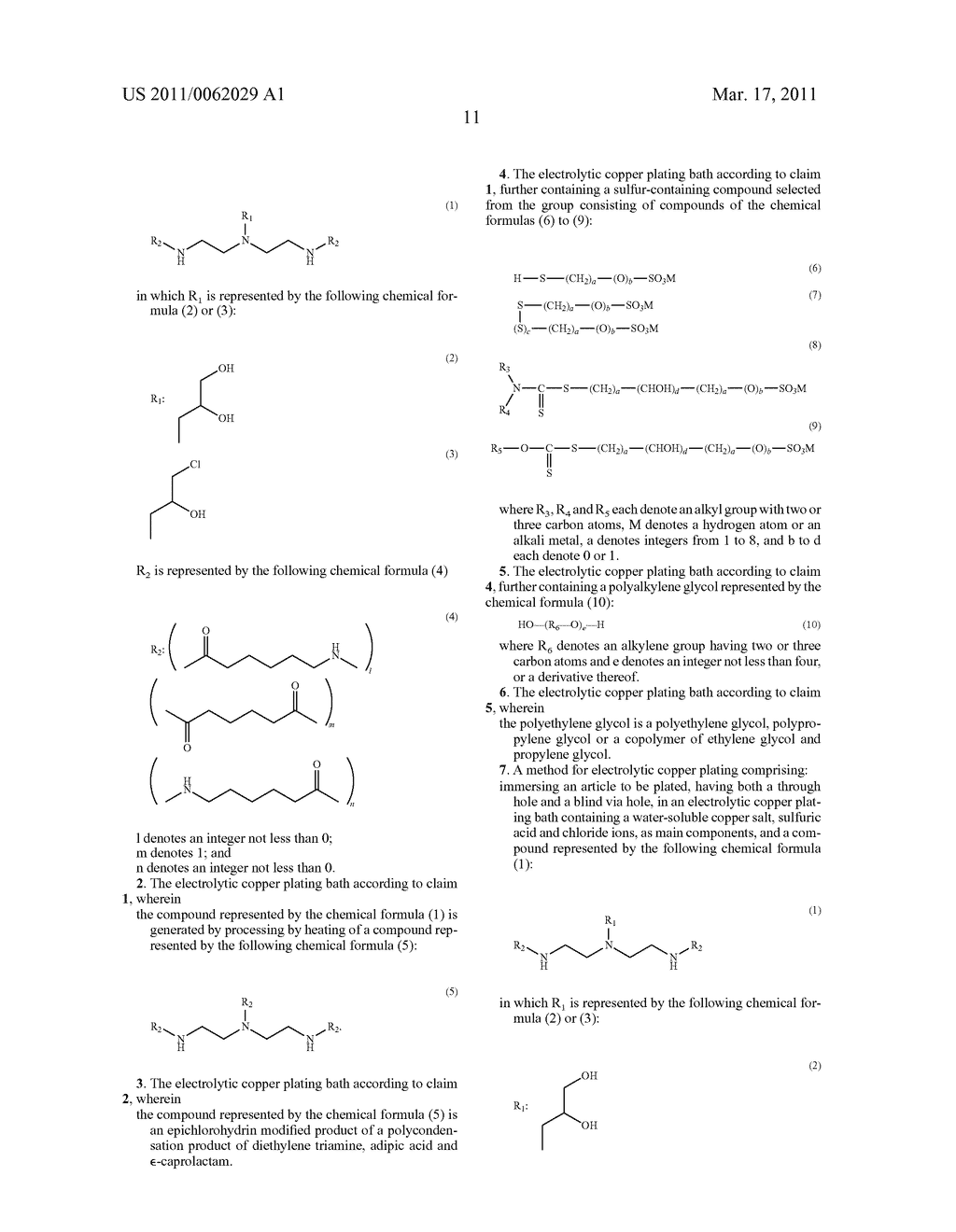 ELECTROLYTIC COPPER PLATING BATH AND METHOD FOR ELECTROPLATING USING THE ELECTROLYTIC COPPER PLATING BATH - diagram, schematic, and image 20