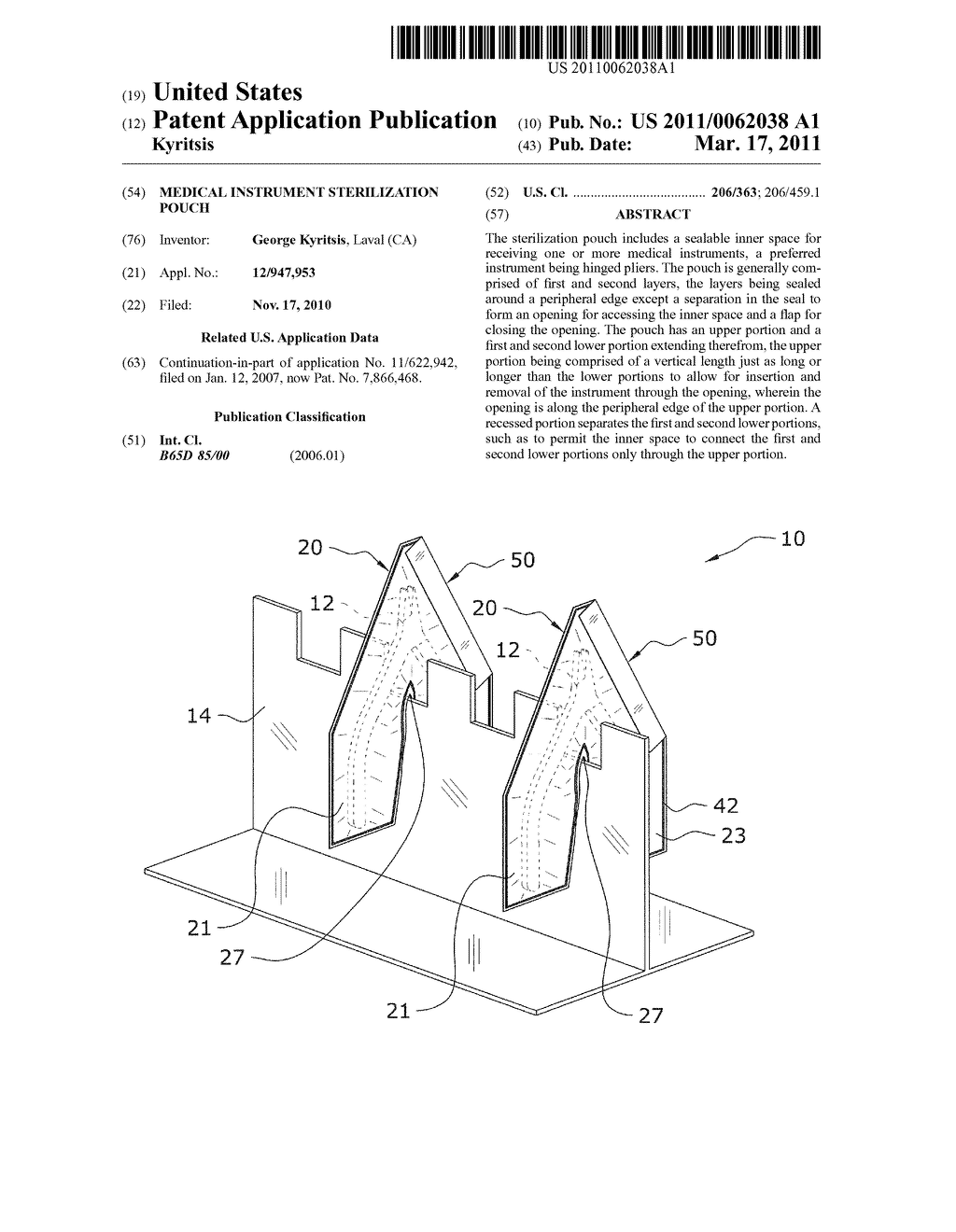 Medical Instrument Sterilization Pouch - diagram, schematic, and image 01