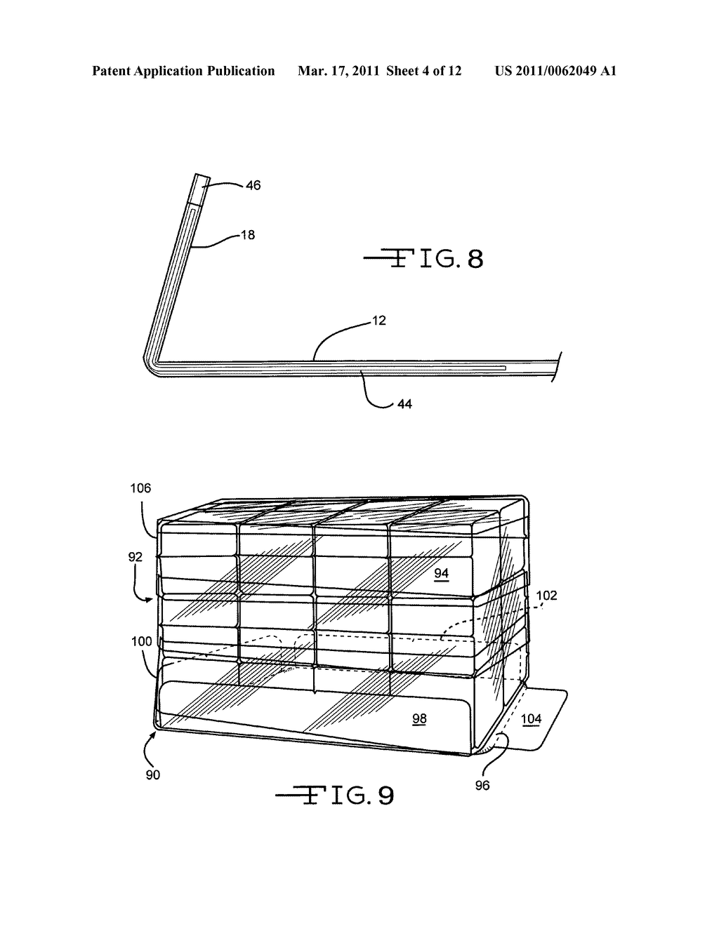 Load tray and method for unitizing a palletized load - diagram, schematic, and image 05