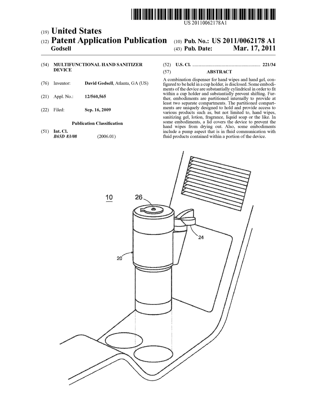 Multifunctional Hand Sanitizer Device - diagram, schematic, and image 01