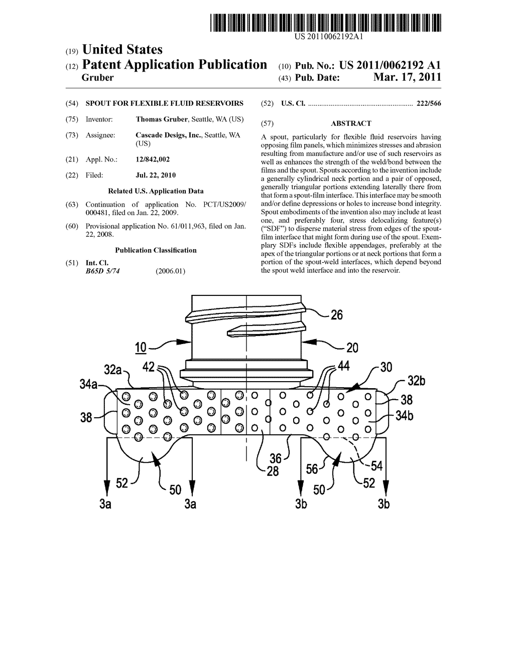 Spout for Flexible Fluid Reservoirs - diagram, schematic, and image 01