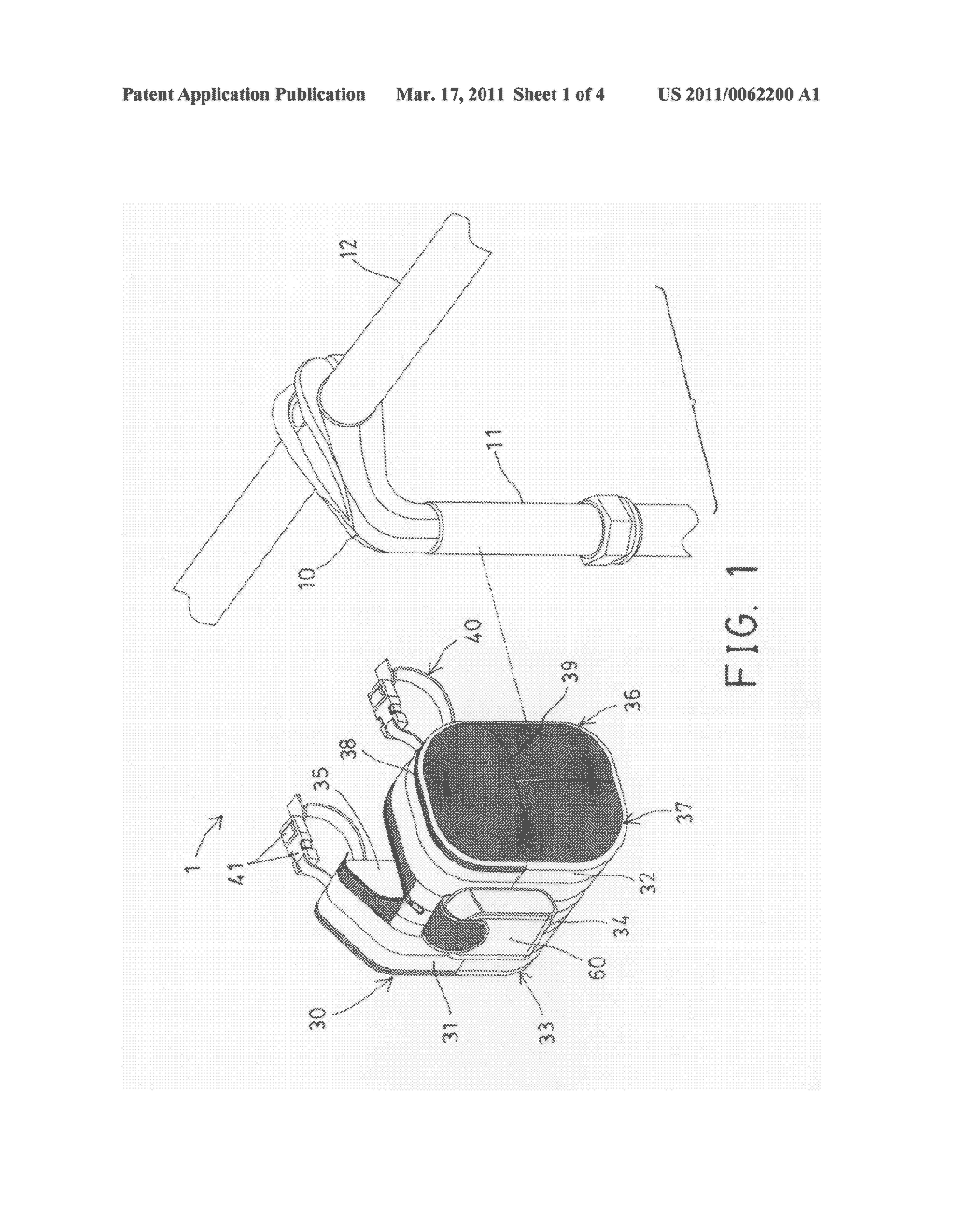 Handlebar attachment for bicycle - diagram, schematic, and image 02