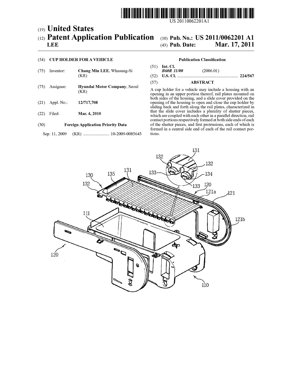 CUP HOLDER FOR A VEHICLE - diagram, schematic, and image 01