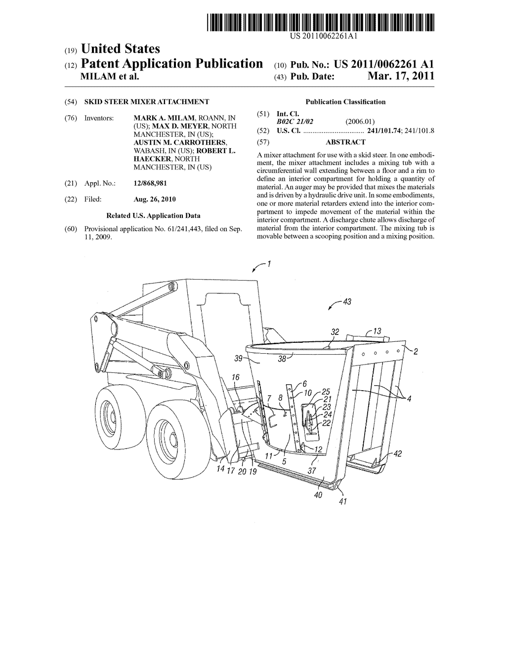 SKID STEER MIXER ATTACHMENT - diagram, schematic, and image 01