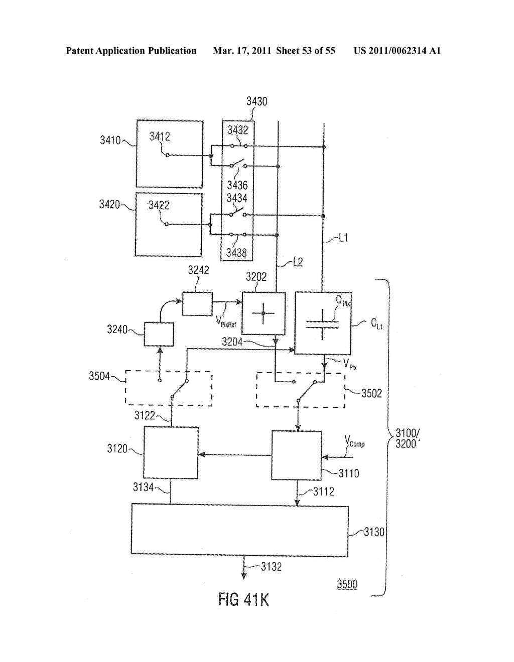 Pixel Cell, Method for Driving a Pixel Cell, Method for Determination of a Position of a Maximum of an Envelope Curve of an Analog Amplitude-Modulated Signal, Device for Determination of a Charge Amount, Device and Method for Determination of a Charge Amount on a Capacitive Element, Device and Method for Setting a Circuit Node at a Prede-Termined Voltage, Device and Method for Charge-Based Analog/Digital Conversion and Device and Method for Charge-Based Signal Processing - diagram, schematic, and image 54