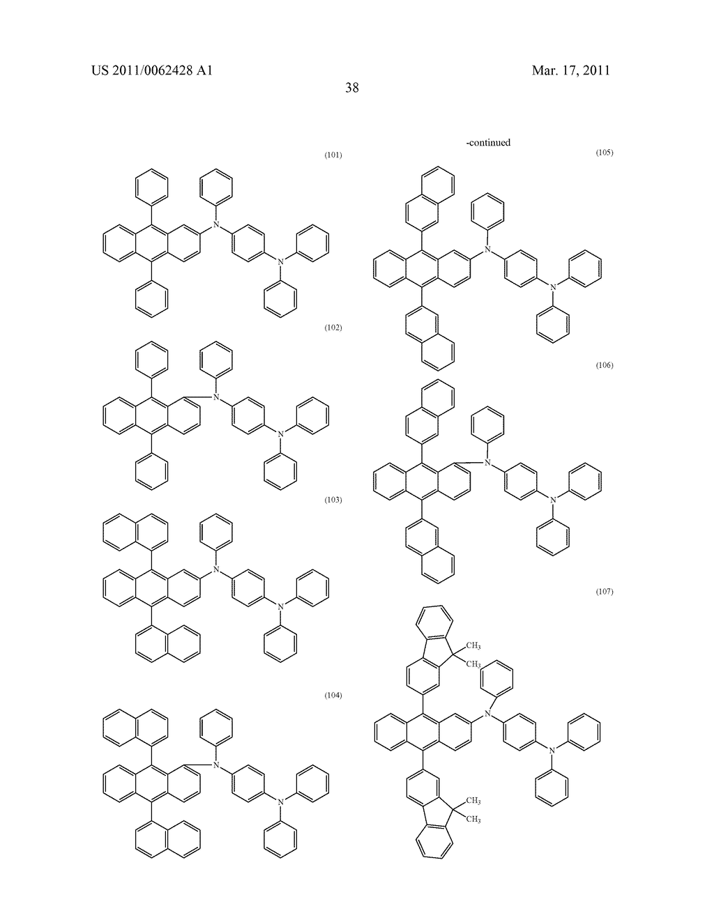 Anthracene Derivative, and Light-Emitting Element, Light-Emitting Device, Electronic Device Using Anthracene Derivative - diagram, schematic, and image 145