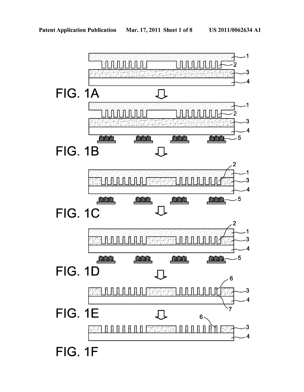 THERMAL NANOIMPRINT LITHOGRAPHY MOULD, PROCESS FOR PRODUCING IT, AND THERMAL NANOIMPRINT PROCESS EMPLOYING IT - diagram, schematic, and image 02